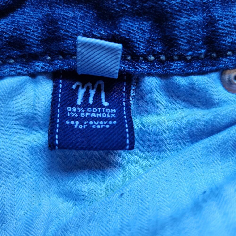 Madison Denim Co Capri Jeans Womens Size 7/8 Stretch Distressed Cuff Embroidered - Picture 13 of 14